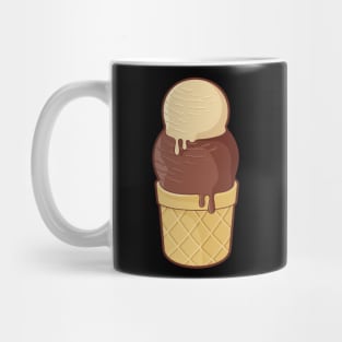 Two Balls Ice Cream Cup Mug